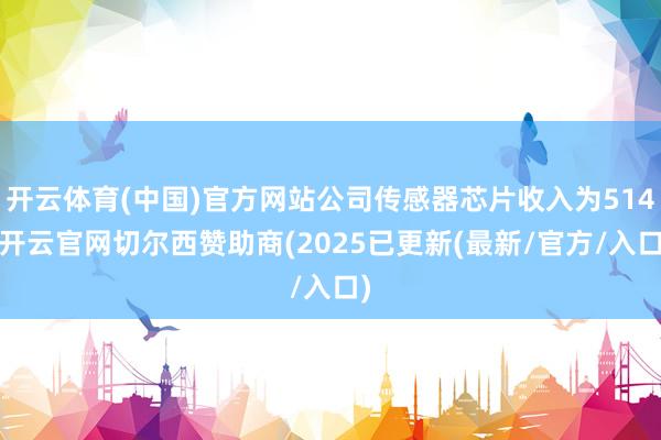 开云体育(中国)官方网站公司传感器芯片收入为514-开云官网切尔西赞助商(2025已更新(最新/官方/入口)