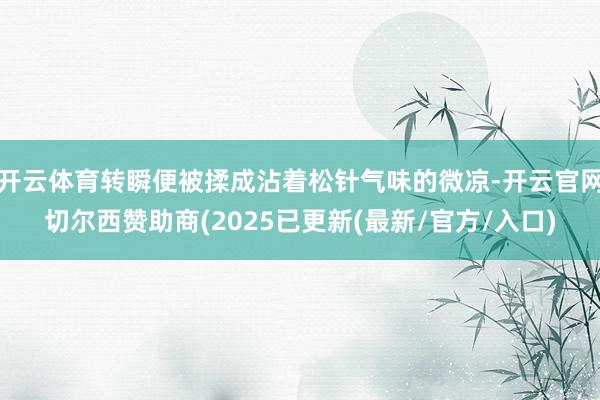 开云体育转瞬便被揉成沾着松针气味的微凉-开云官网切尔西赞助商(2025已更新(最新/官方/入口)